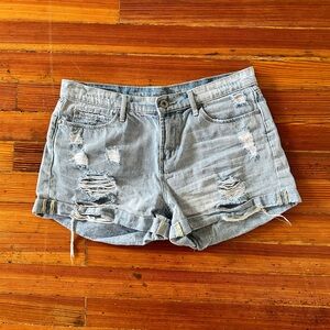 Distressed Jean Shorts